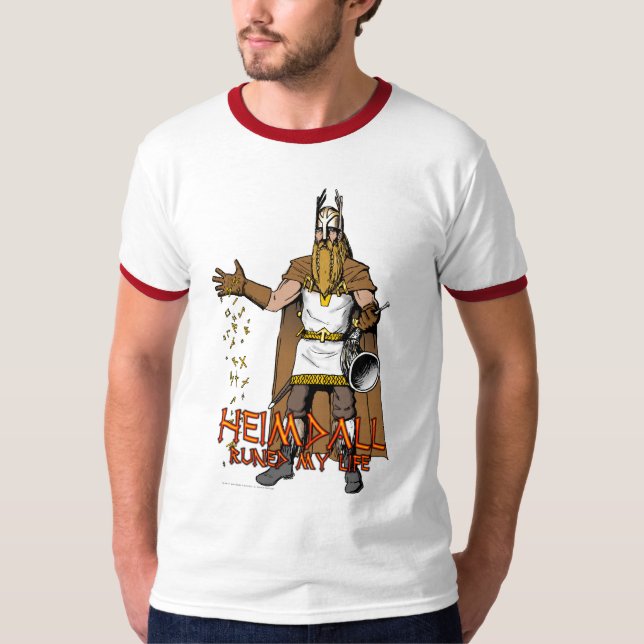 T-shirts "Heimdall Runed minha vida " (Frente)