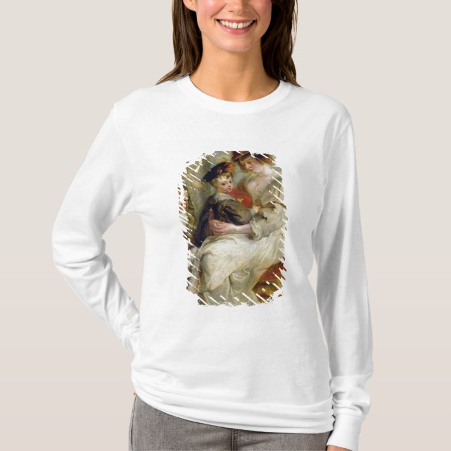 T-shirts Helene Fourment com as duas de suas crianças (Frente)