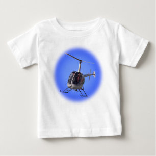 T-shirts Helicopter Baby Shirts Criança de helicóptero