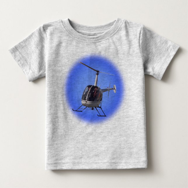 T-shirts Helicóptero Baby Shirts Criança Helicóptero T-shir (Frente)