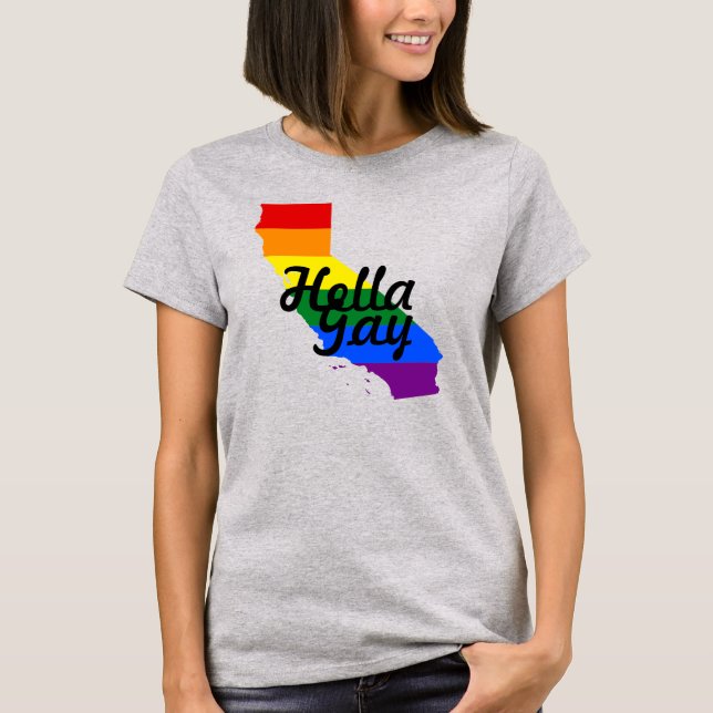 T-shirts Hella Gay (Frente)