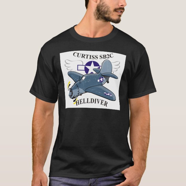 T-shirts helldiver dos curtiss sb2c (Frente)