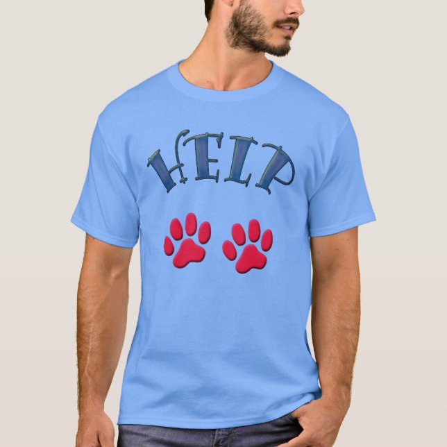 T-shirts HELP animals -. - (Frente)