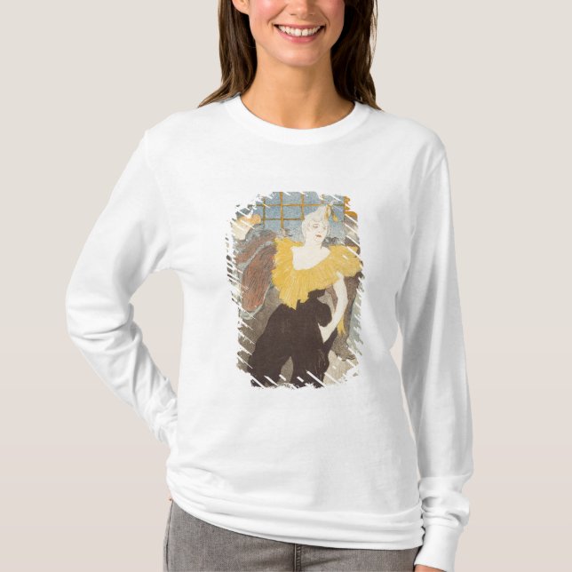 T-shirts Henri de Toulouse-Lautrec | o Clownesse no R (Frente)