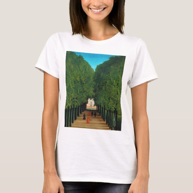 T-shirts Henri Rousseau, Avenida no Parque em Saint Cloud (Frente)