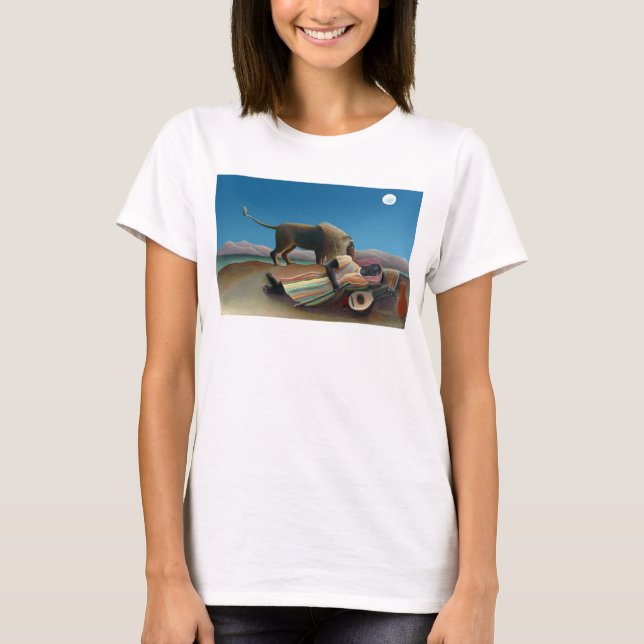 T-shirts Henri Rousseau - O Cigano Dormente (Frente)