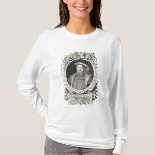 T-shirts Henry VIII (1491-1547), após uma pintura no Ro
