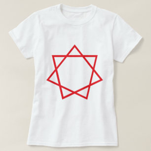 T-shirts Heptagram vermelho
