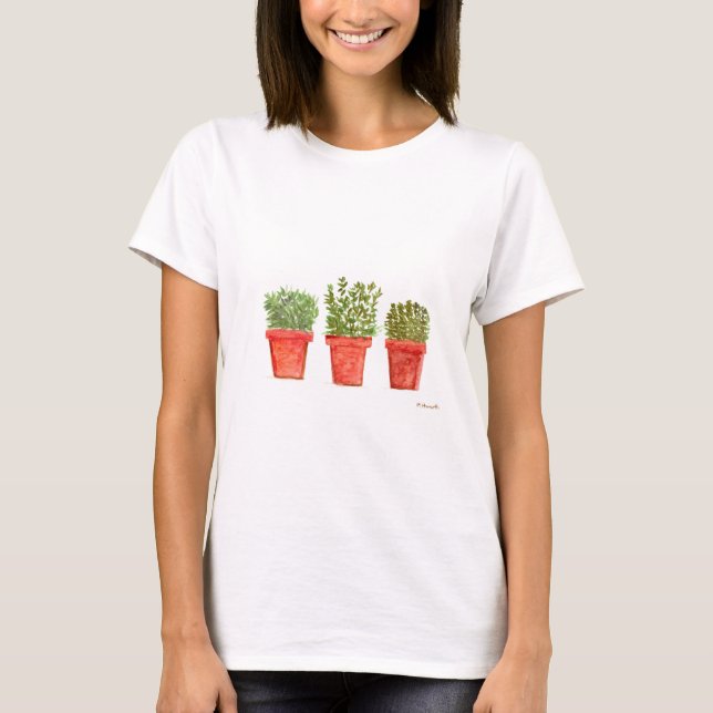 T-shirts Herbs thyme rosemary menta (Frente)