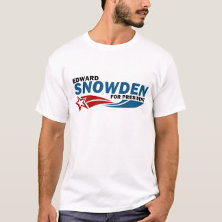 T-shirts Herói americano de Snowden para o presidente