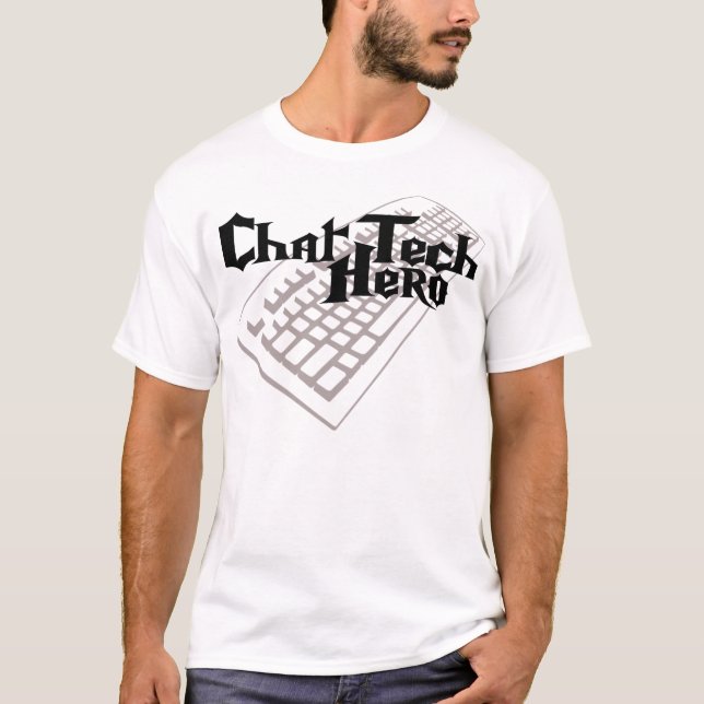 T-shirts Herói da tecnologia do bate-papo (Frente)