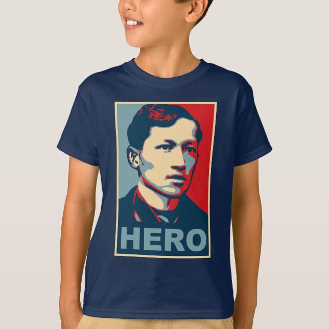 T-shirts Herói de Jose Rizal (Frente)