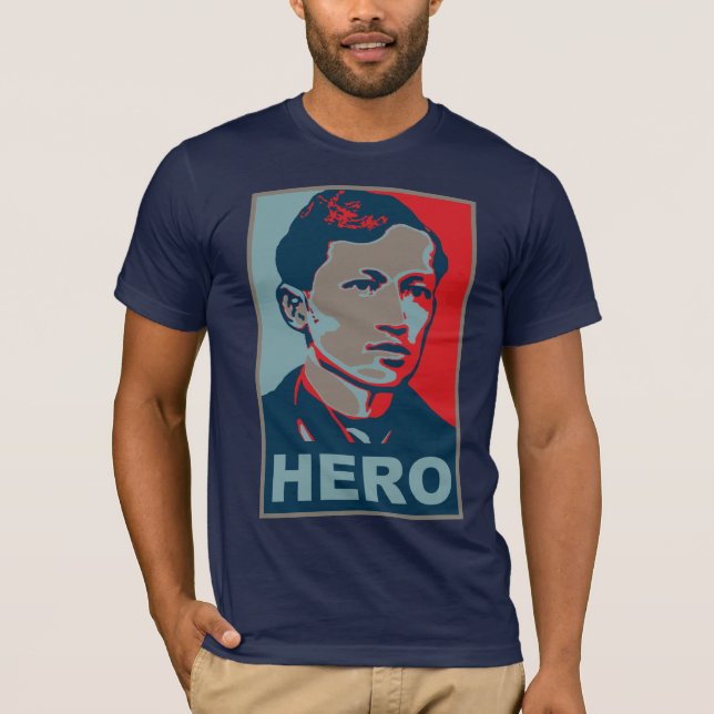 T-shirts Herói de Jose Rizal (Frente)