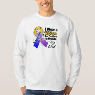 T-shirts Herói do pai em meu cancer de bexiga da vida