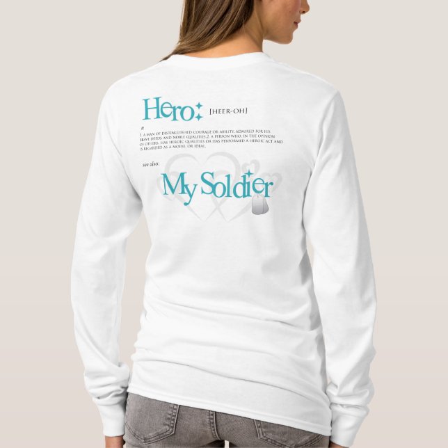 T-shirts Herói: Meu soldado (Verso)