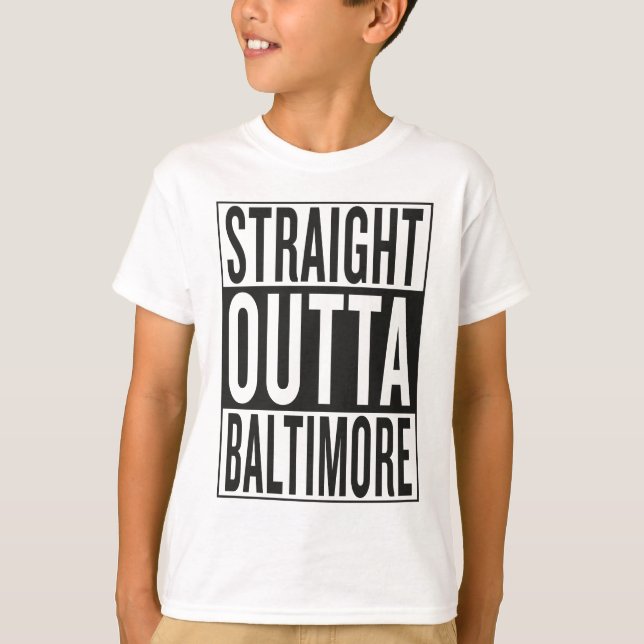 T-shirts hetero fora de Baltimore (Frente)
