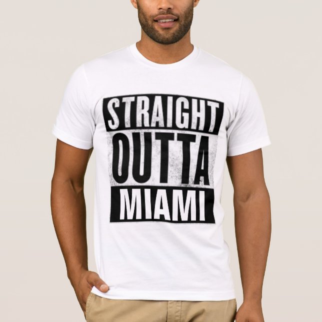 T-shirts hetero OUTTA MIAMI (Frente)