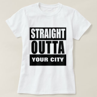 T-shirts HETERO OUTTA [SUA CIDADE ou CIDADE]