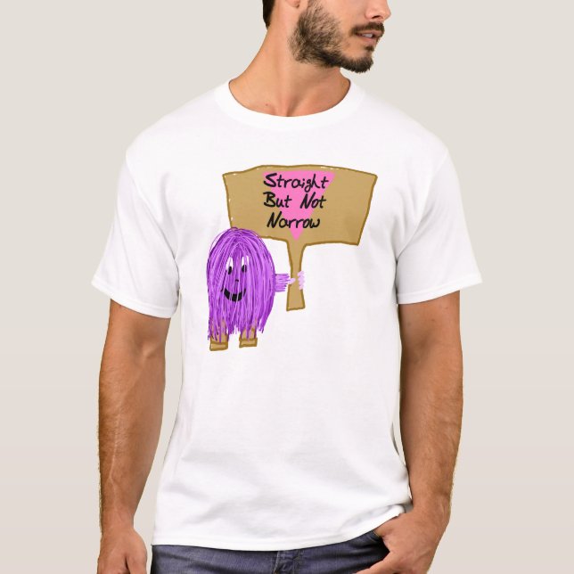 T-shirts Hetero roxo mas não estreito (Frente)