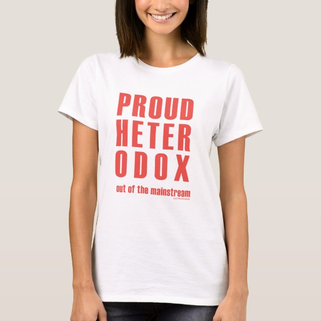 T-shirts Heterodoxo orgulhoso (Frente)