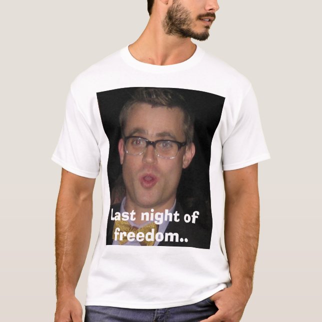 T-shirts hewson, Last night da liberdade. (Frente)