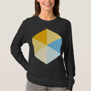 T-shirts Hexágono a cores 03