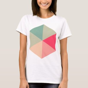 T-shirts Hexágono a cores 04