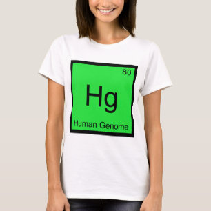 T-shirts Hg - Genoma Humano Símbolo de Elemento Químico Cam