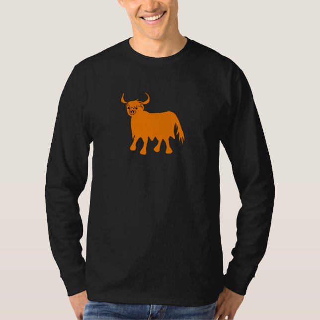 T-shirts Highland Cow t shirt design (Frente)