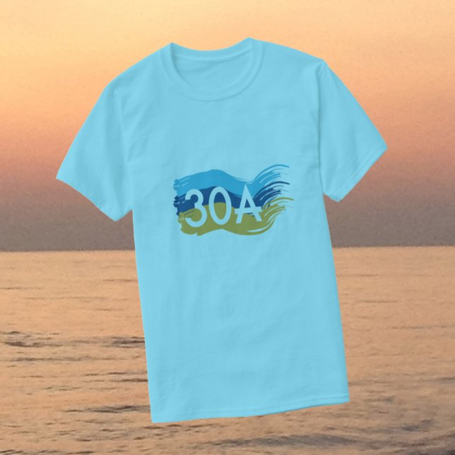 T-shirts Highway 30A Florida Beach Swash (Criador carregado)