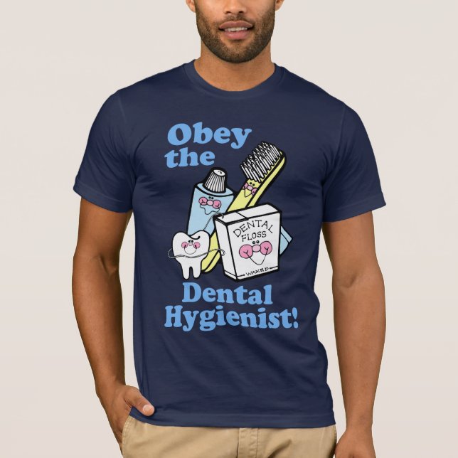 T-shirts Higienista dental engraçado (Frente)