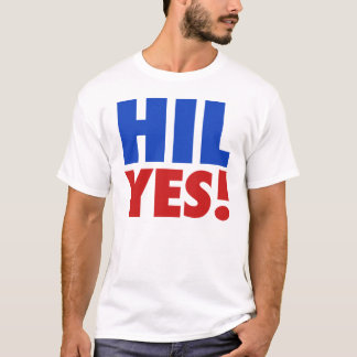T-shirts Hil sim! Hillary para o presidente 2016