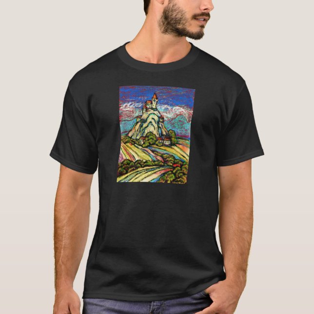 T-shirts Hill Castle Fantasy (Frente)