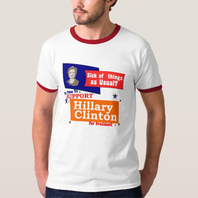 T-shirts Hillary Clinton (Frente)