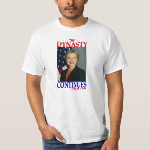 T-shirts Hillary Clinton 2016 "que a dinastia continua "
