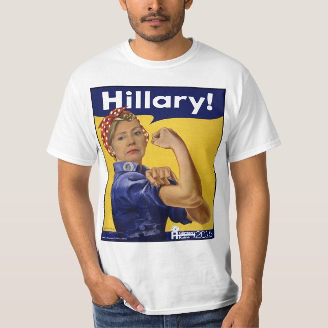 T-shirts Hillary Clinton Hillary! (Frente)