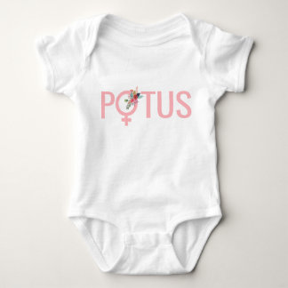T-shirts Hillary Clinton POTUS Baby| Bebê Feminista