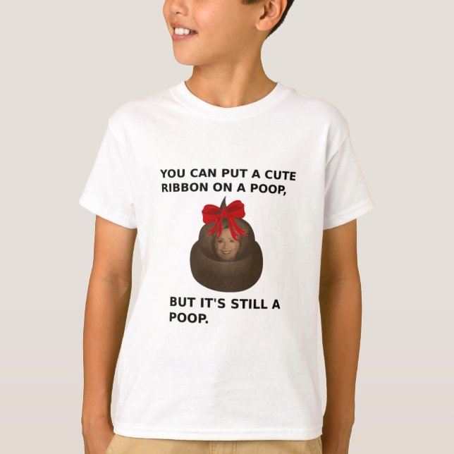 T-shirts Hillary Poop (Frente)