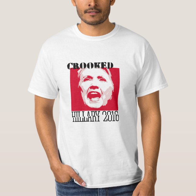 T-shirts HILLIARY CURVADO - - - Anti-Hillary - (Frente)