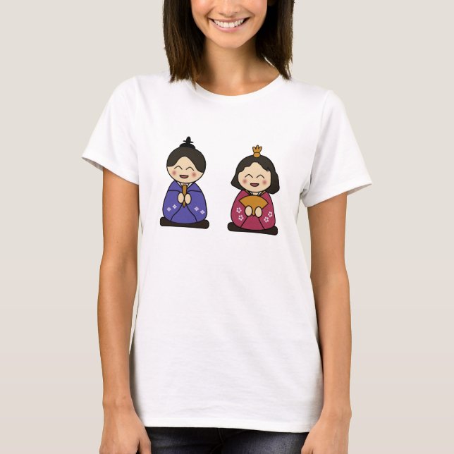 T-shirts Hina Ningyo Hinamatsuri (Frente)
