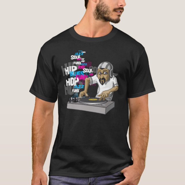 T-shirts Hip-hop DJ (Frente)