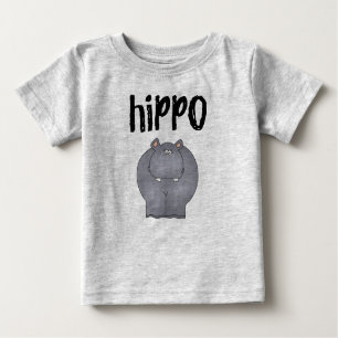 T-shirts Hipopótamo cinzento