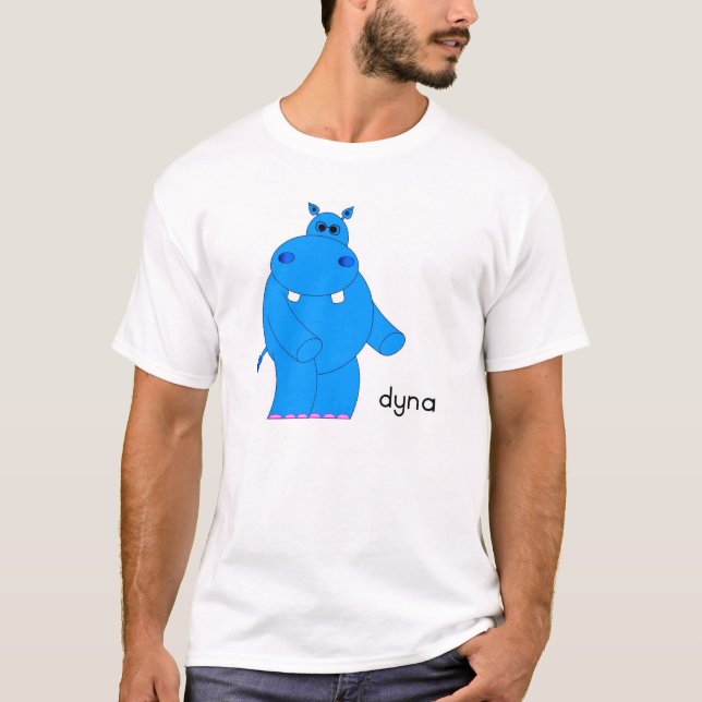 T-shirts Hipopótamo de Dyna (Frente)