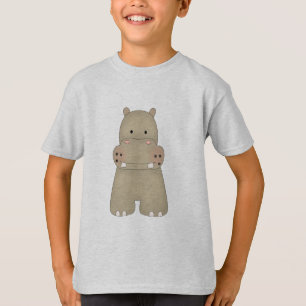 T-shirts Hipopótamo dos desenhos animados