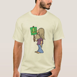 T-shirts Hippie dos anos 60 - paz
