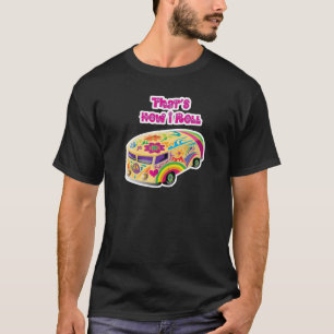 T-shirts hippie van retro como eu rolo