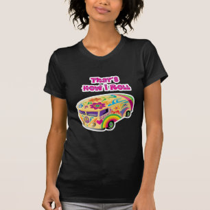 T-shirts hippie van retro como eu rolo