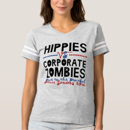 T-shirts Hippies vs Corporate Zombies Bernie