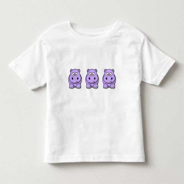 T-shirts Hippo Lavanda (Frente)