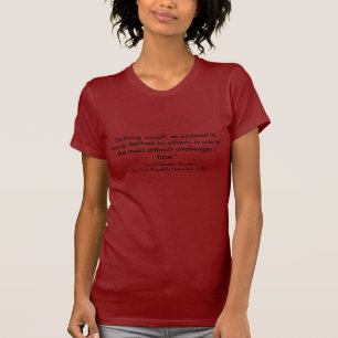 T-shirts História Citação-Preta famosa